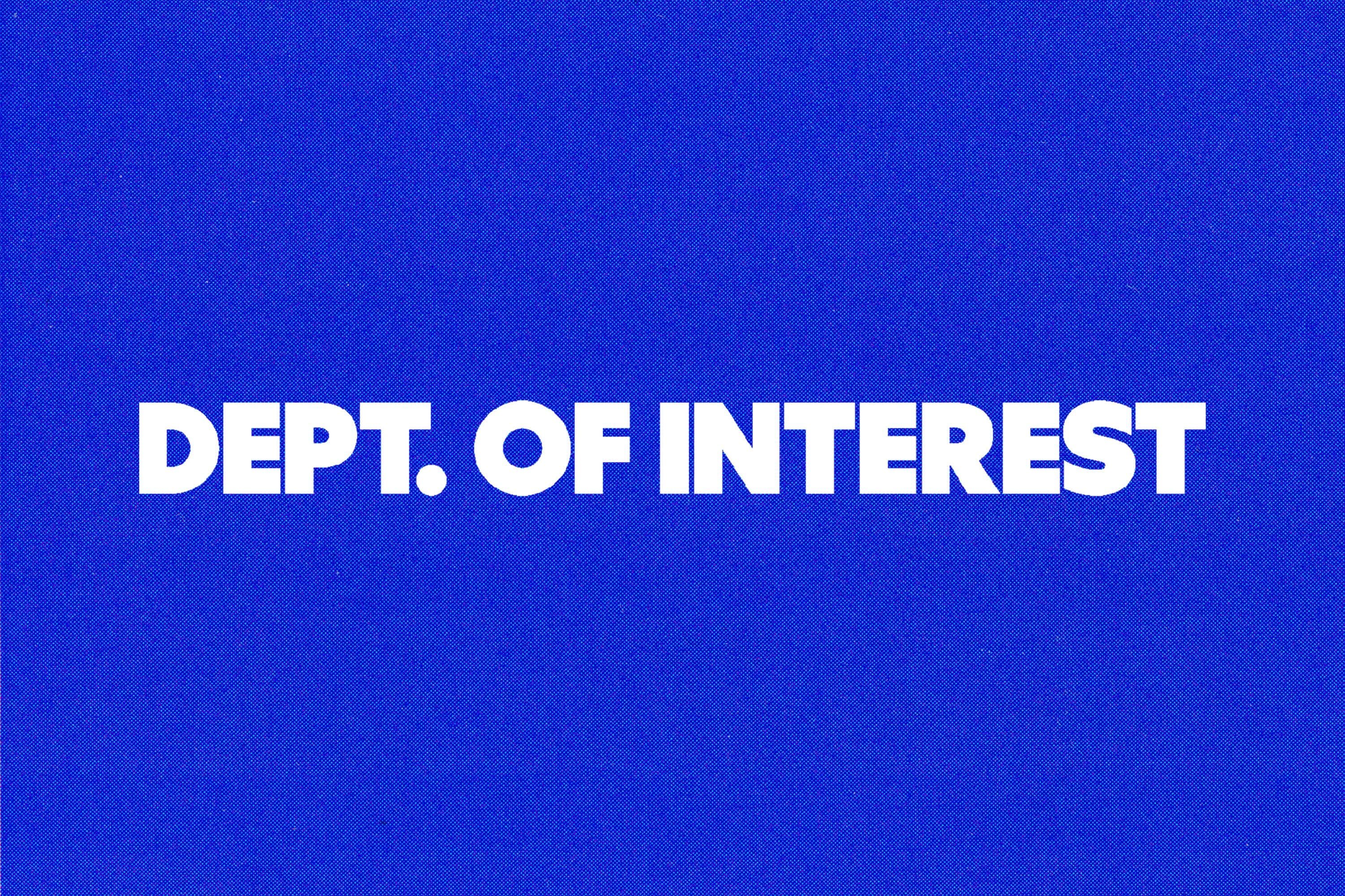 Department of Interest printed logo