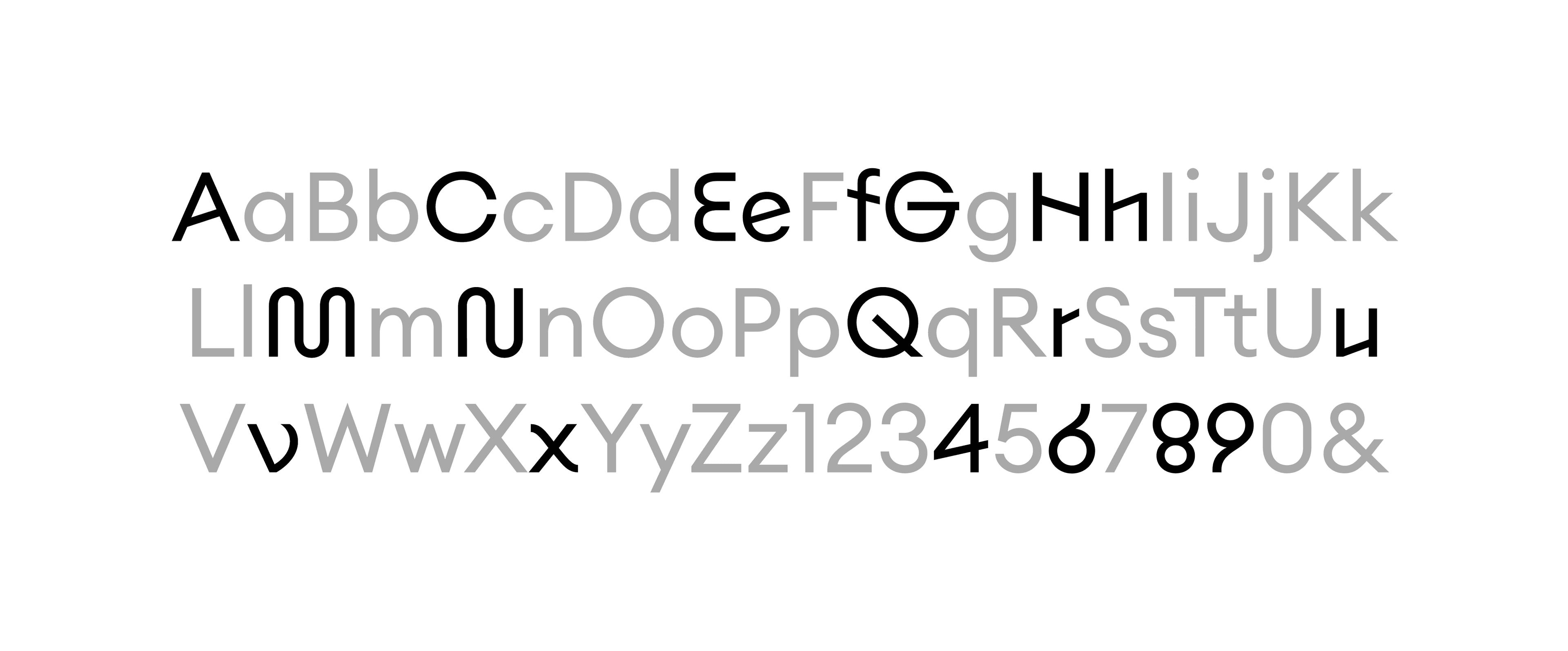 CAG typography by Post Projects