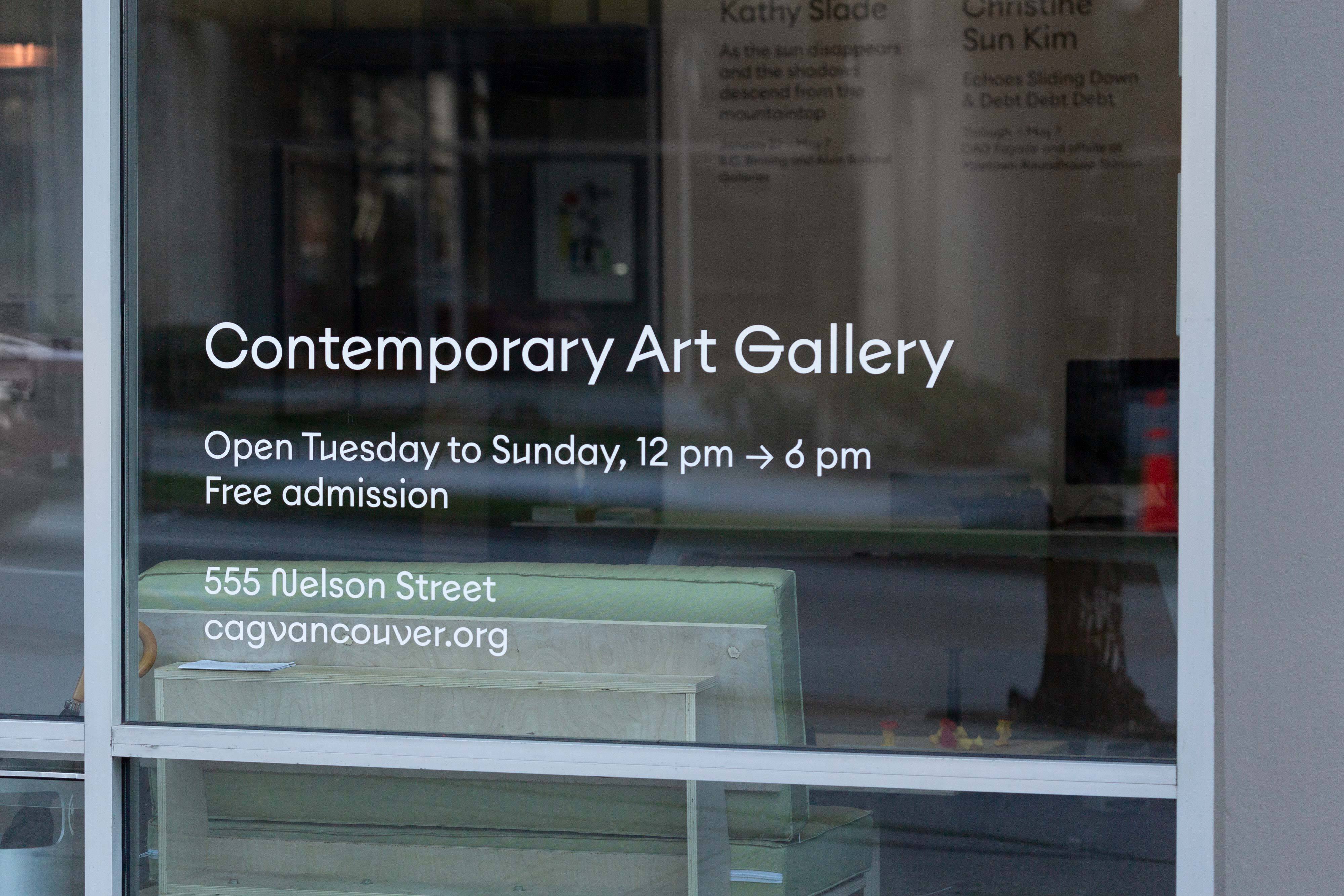 CAG visual identity signage by Post Projects