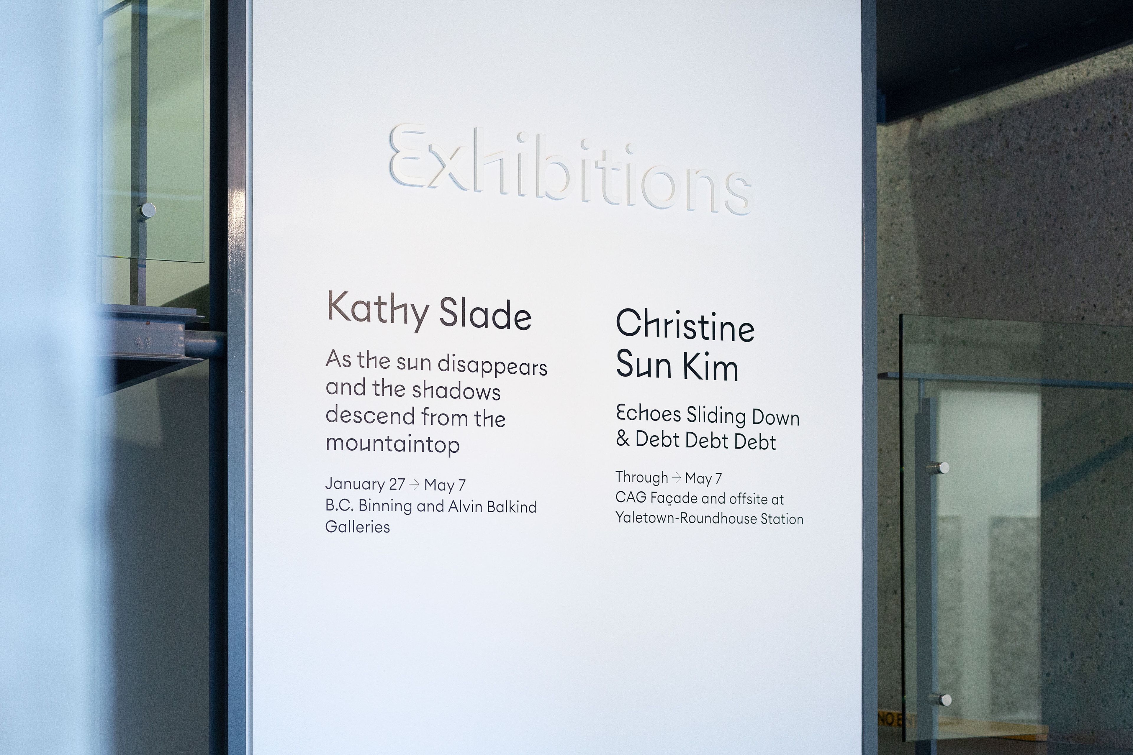 CAG visual identity signage by Post Projects